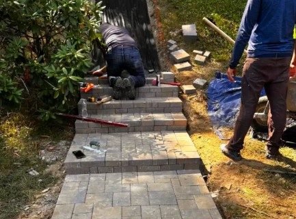 hardscaping project in Virginia Beach