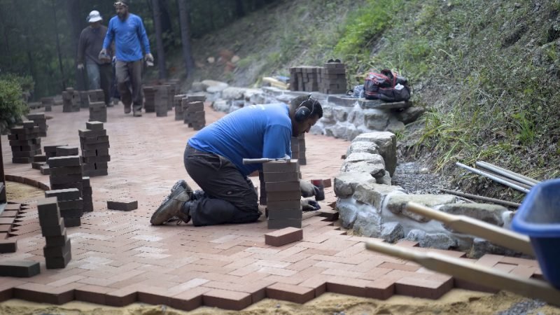 hardscaping project in Virginia Beach